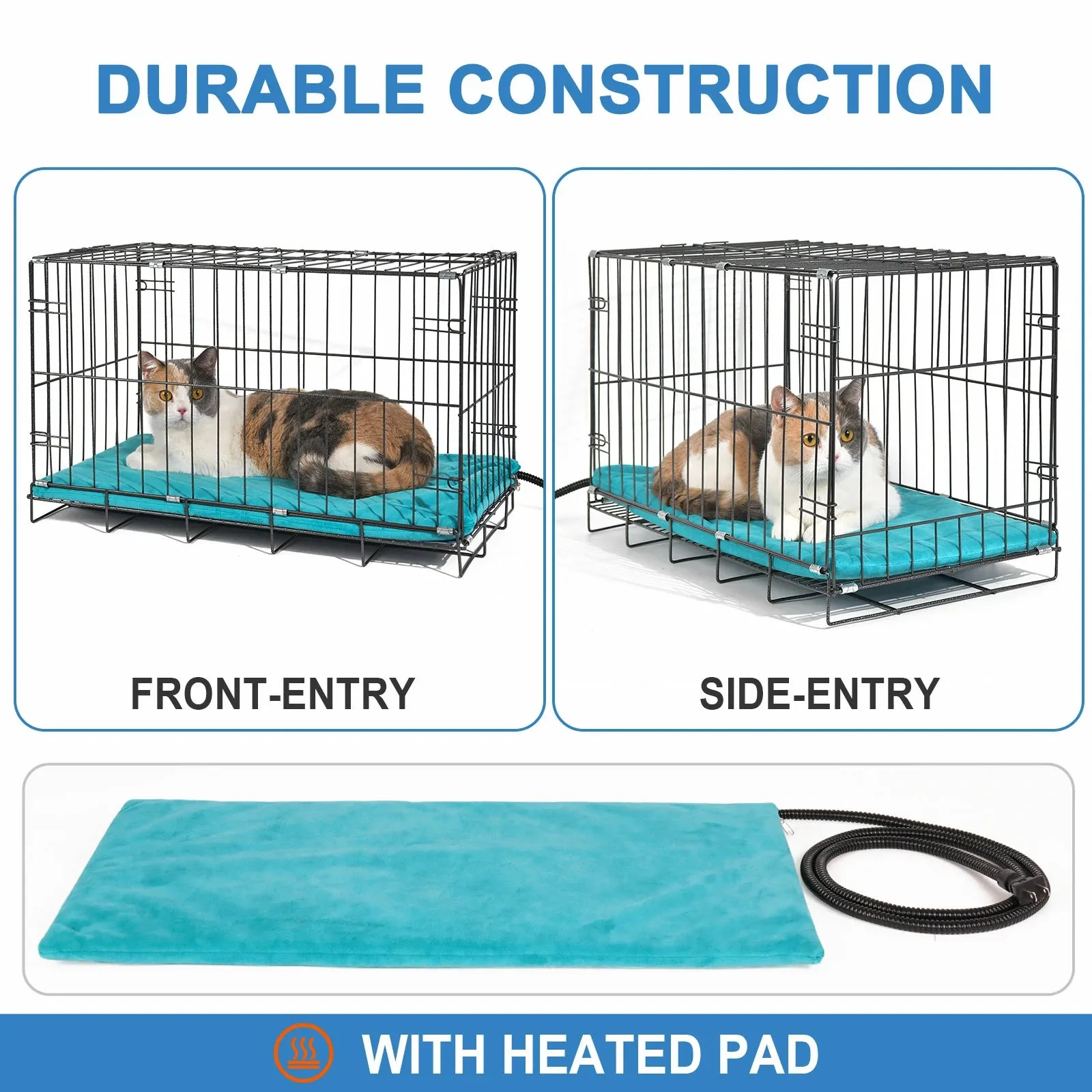 Outdoor Heated Cat Cage Large