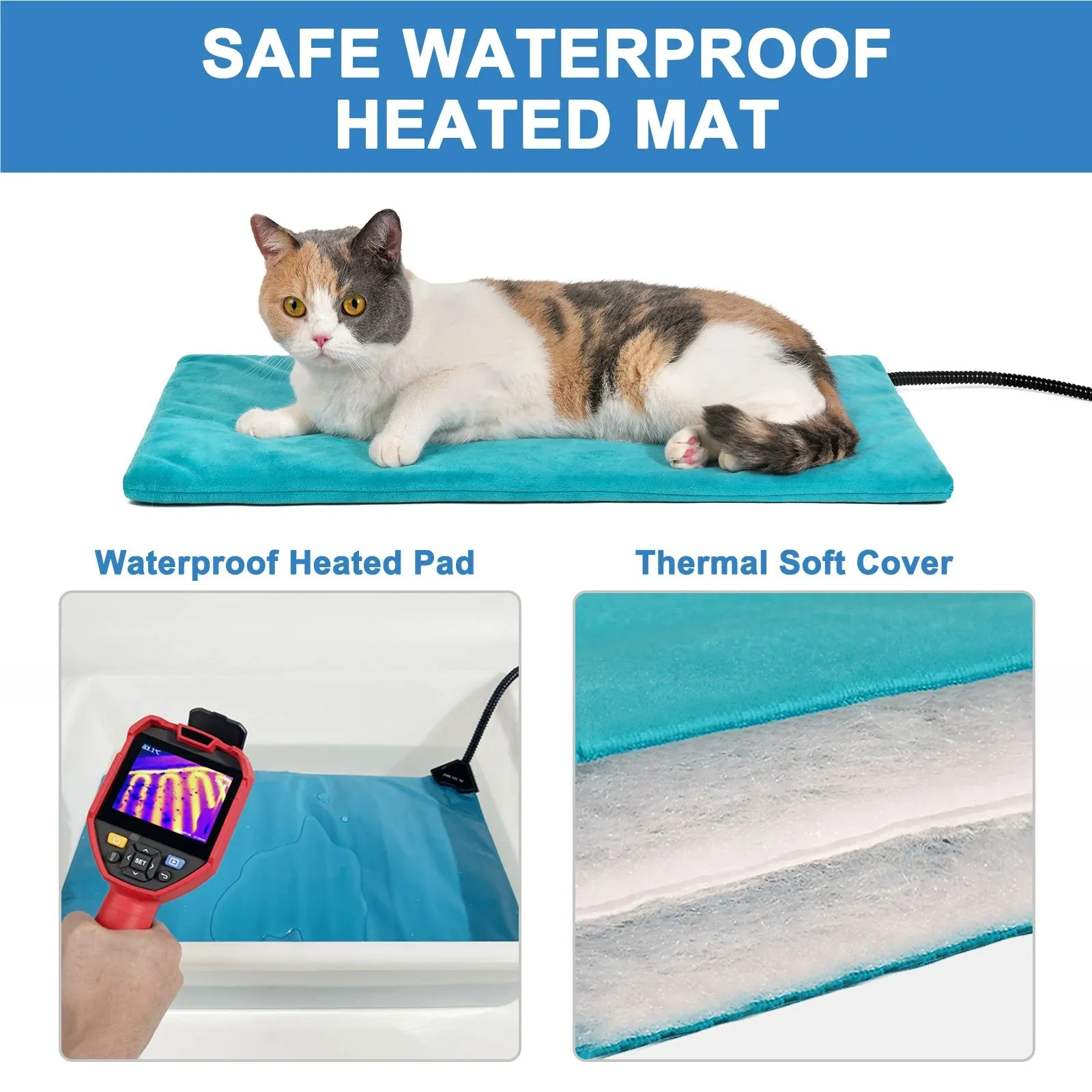 Outdoor Heated Cat Cage Large