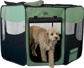 Pet Gear Travel Lite Portable Play Pen/Soft Crate with Removable Shade Top for Dogs/Cats/Rabbits, Easy-Fold   Built-in Stay Fold Band, Durable 600D Fabric, Indoor/Outdoor