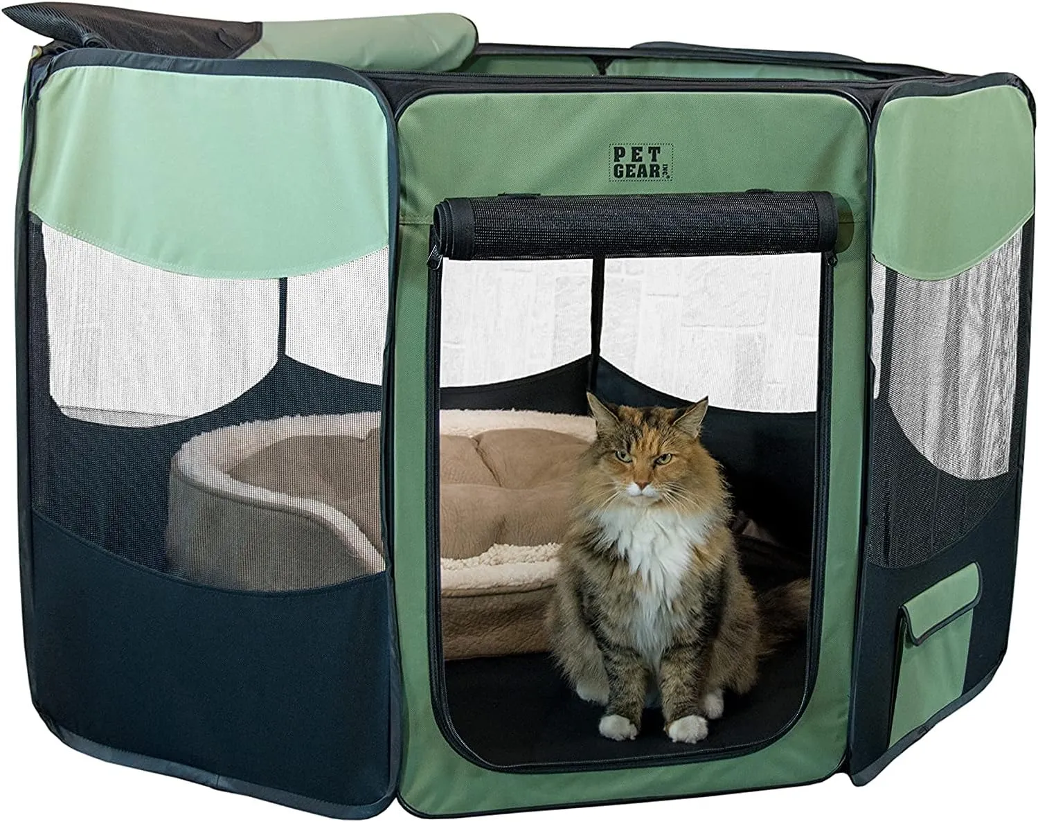Pet Gear Travel Lite Portable Play Pen/Soft Crate with Removable Shade Top for Dogs/Cats/Rabbits, Easy-Fold   Built-in Stay Fold Band, Durable 600D Fabric, Indoor/Outdoor