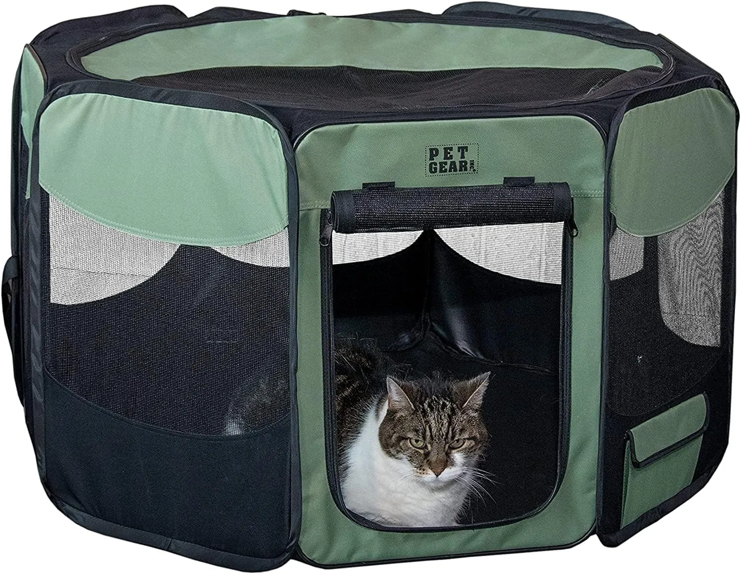 Pet Gear Travel Lite Portable Play Pen/Soft Crate with Removable Shade Top for Dogs/Cats/Rabbits, Easy-Fold   Built-in Stay Fold Band, Durable 600D Fabric, Indoor/Outdoor