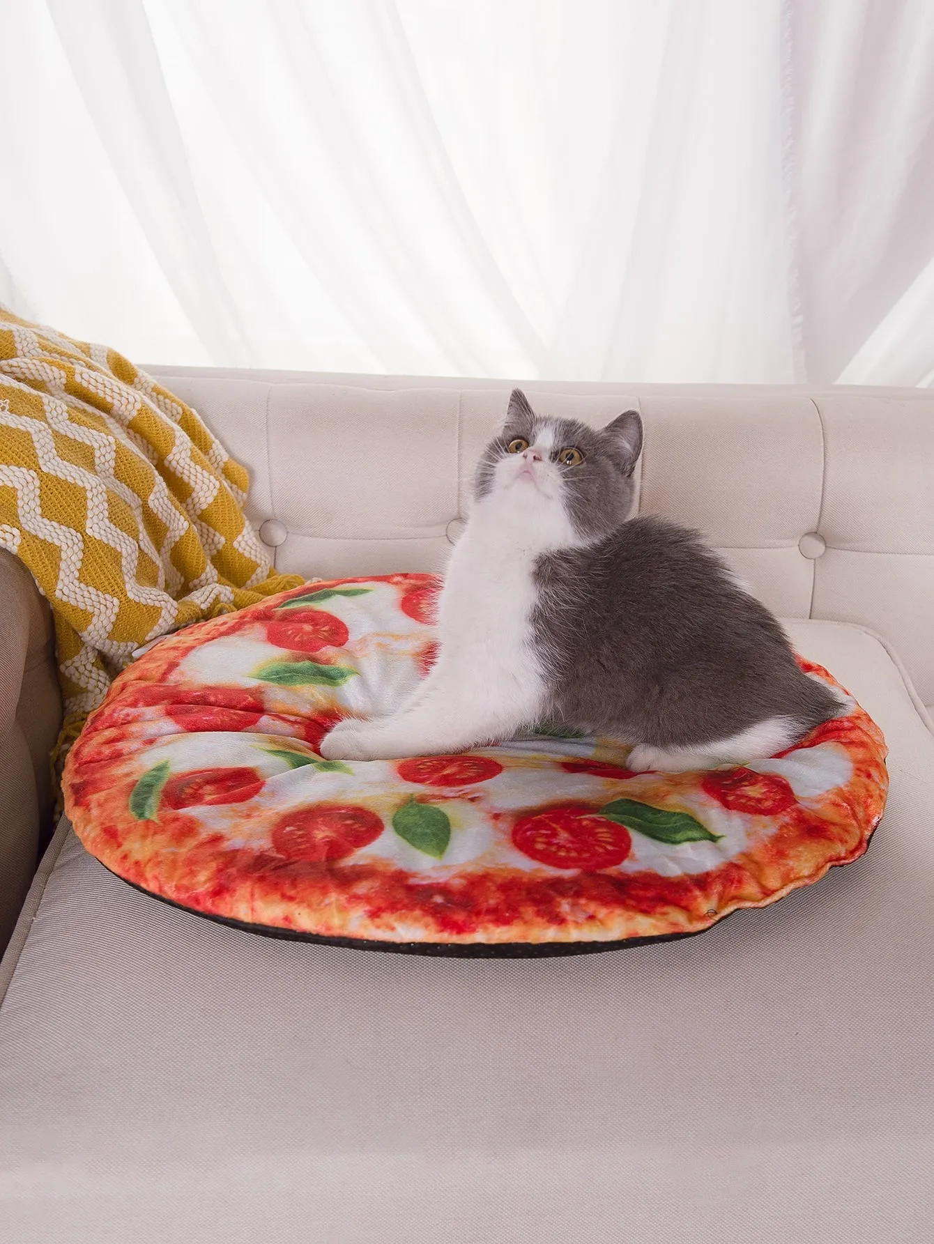 Pizza Pattern Pet Crate Mat