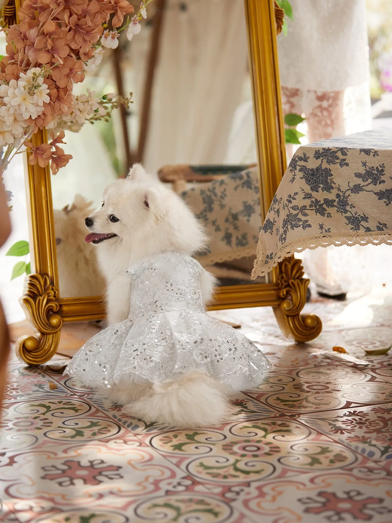 "Deidra" Elegant Filigree Pet Dress