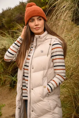 Savannah Long Gilet - Irish Cream