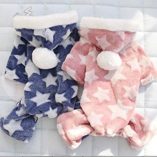 Soft Fleece Cat Hooded Coat