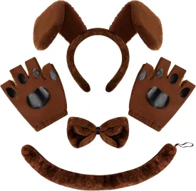 Spooktacular Creations Halloween Animal Costume Accessories with Animal Ears and Tail Adults Kids Cosplay Party