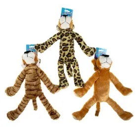 Squeaky Plush Cat Family Dog Toy - 43cm