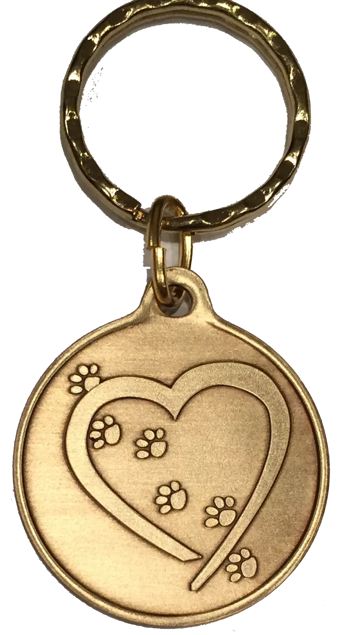 The Road To My Heart Is Paved With Paw Prints Small Hearts Paw Print Keychain Dog Cat Gift